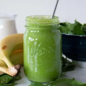 spinach banana almond milk smoothie
