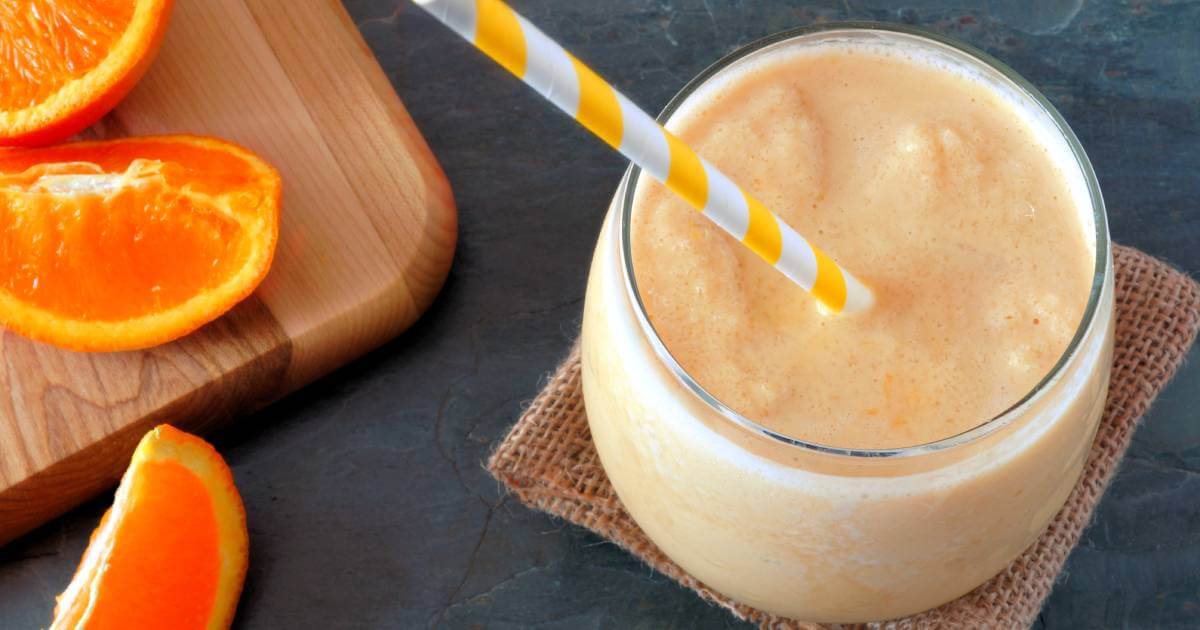 orange in smoothie